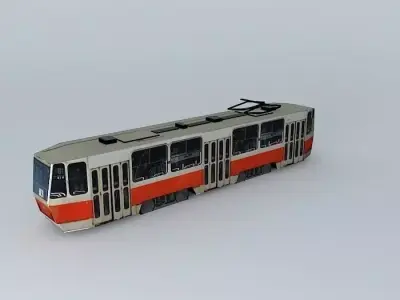 Streetcar tram Free 3D model