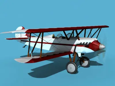 Travelair 2000 V09 3D model