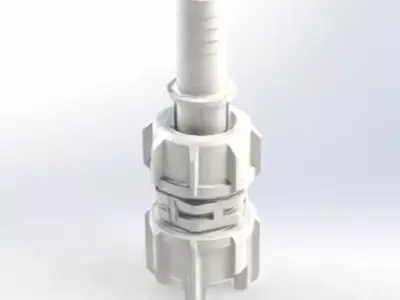 ProMinent DN15 Foot valve 3D model