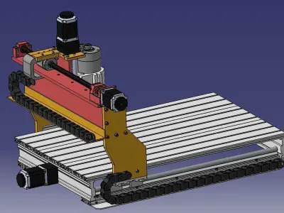 CNC engraving machine 3D model