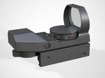 CVLIFE Reflex Red Dot Sight Low-poly 3D model