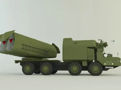 4K51 Rubezh Russian Defense 3D model