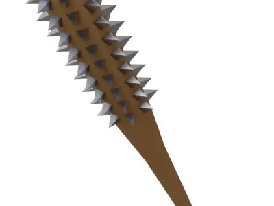 Spiky Club Low-poly 3D model