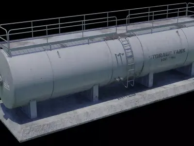 Oil storage tank 1A 3D model