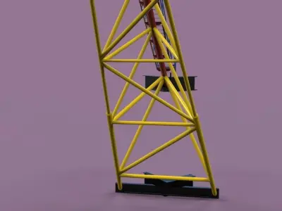 Tripod vent boom Free 3D model