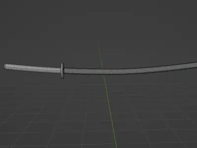 Katana Free low-poly 3D model order