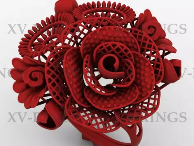 NEW TURKISH RING XV-12  3D print model