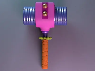 Stylized Hammer 3D model