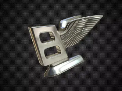 bentley logo 3D model by 3dlogoman