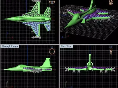 fighter jet 3D print model 8