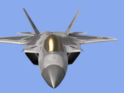 F22 Raptor Fighter Jet 3D model