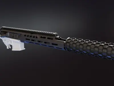 SUR300 Upper Receiver Low-poly 3D model