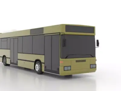 Mercedes-Benz O405NUL Low Low-poly 3D model
