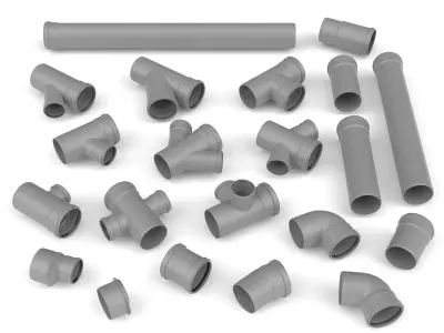 Sewer pipes vol 03 3D model