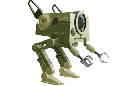 Industrial Robot Revolution Changing the Future game ready file Low-poly 3D model