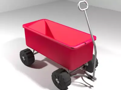Wagon - Garden 3D model