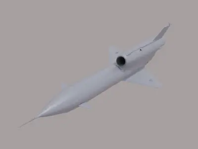 Tu-243 Reys-D Low-poly 3D model