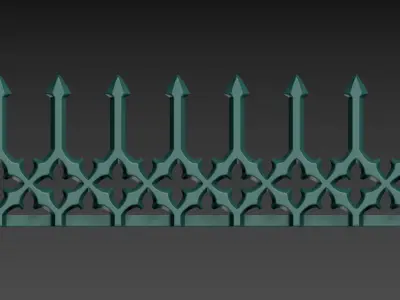 Gothic seamless ornament 04 3D print model purchase