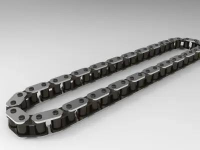 Roller Chain  Free 3D model