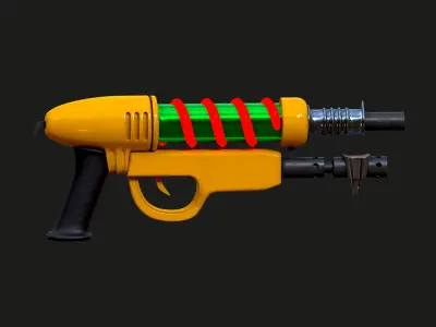 Realistic Blaster Gun Low-poly 3D model