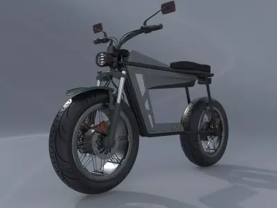 Electric Motorcycle 3D model purchase