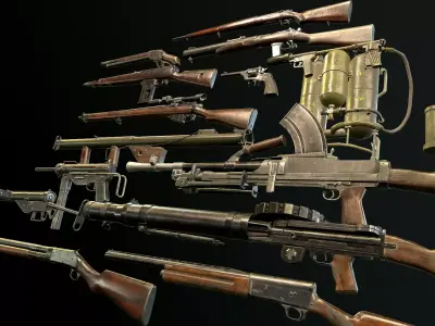 WW2 Weapons Allies US Pack