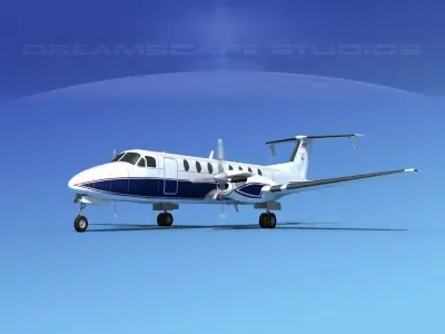 Beechcraft B1900C V10 3D model