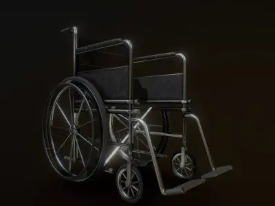 WhellChair wheelchair Free 3D model