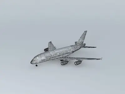 Air France Airbus A380 Free 3D model