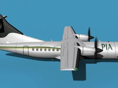 ATR-42-320 Pakistan Intl Airlines 3D model
