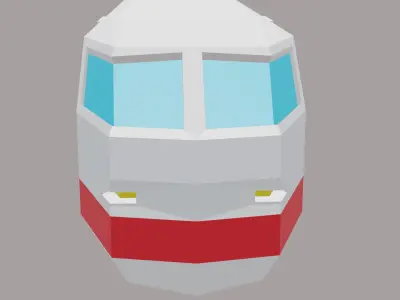 very beautifull train Low-poly 3D model by 78652552anans