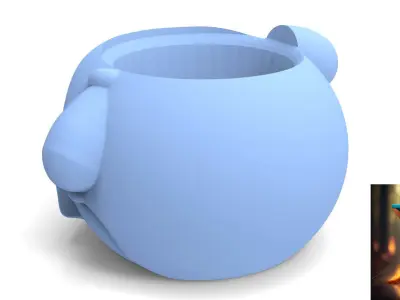 Chilindrina Matte ready to 3d print 3D model