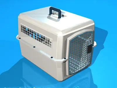 Pet cage 3D model