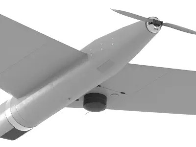 Unmanned Aerial Vehicle Zala 421 3D model