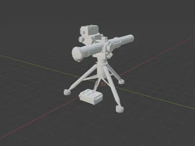 BGM-71 TOW Free 3D model