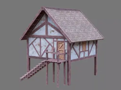 Medieval House 2 3D model