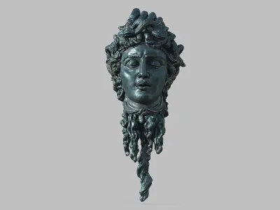 Medusa Head Bust 3D model