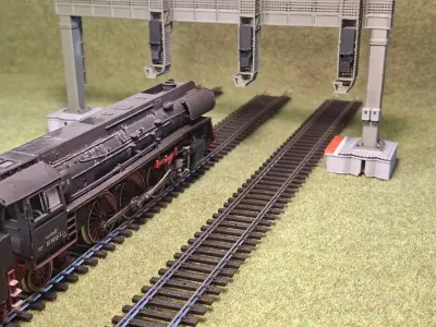 Deutsche Bahn Triple Signal Bridge Mod2 1-87 FDM color 3D print model