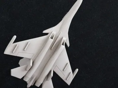 Fighter aircraft 3D print model