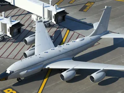 Boeing RC-135 Large Reconnaissance Aircraft  purchase 3D model
