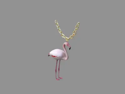 flamingo locket  3D model