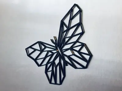 Geometric Butterfly 3D print model