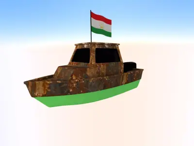 Tajikistan Fishing Boat 3D model