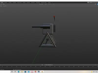 low poly robot Low-poly 3D model