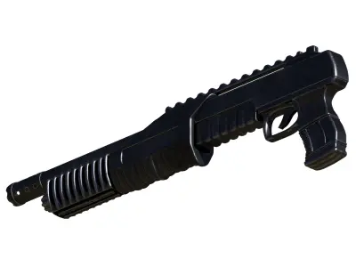 Shotgun gun 3D model purchase
