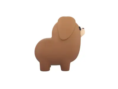 Dog Character 03 3D model