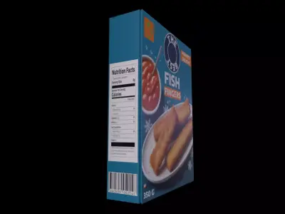 Fish Fingers - GAME READY PBR Low-poly 3D model