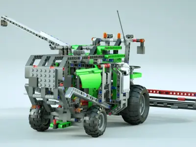 LEGO Combine Harvester 3D model