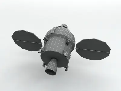 Orion MPCV Multi-Purpose Crew Vehicle Low-poly 3D model