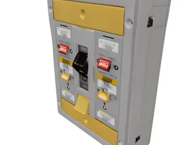 Industrial Electrical Control Panel 3D model